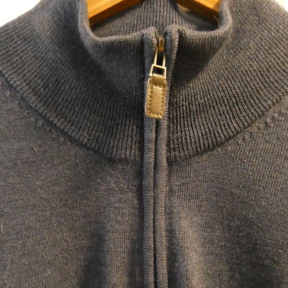 Jos A Bank Wool Quarter Zip Sweater XL - Picture 6 of 6